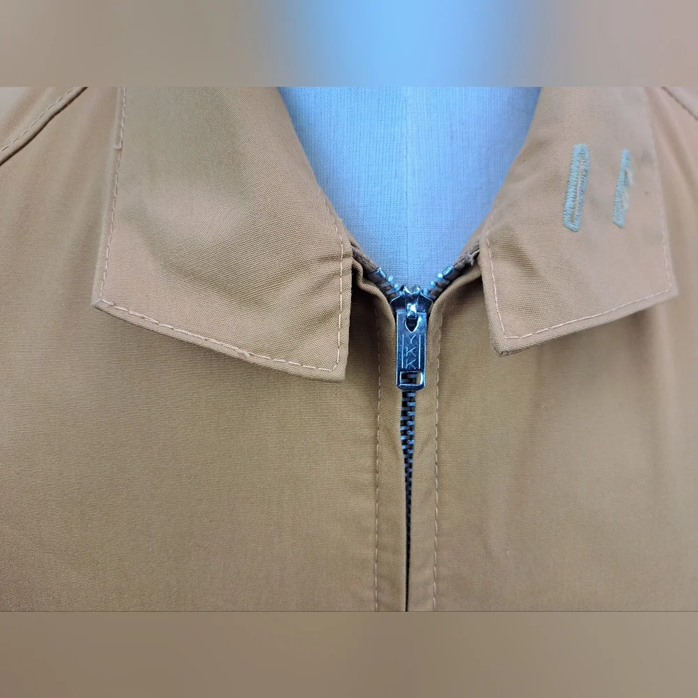 Eaton Casual Vintage  60s 70s Men's Jacket Coat Mustard Coach Bomber 44 XL - Picture 10 of 14